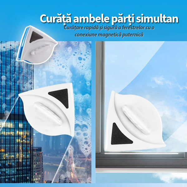 Ștergător magnetic pentru geamuri