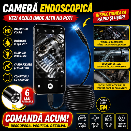 Cameră Endoscopică pentru Telefon